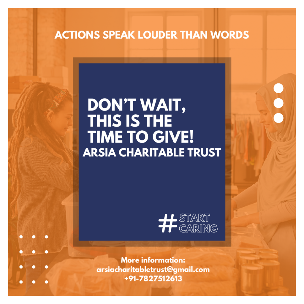 Orange Minimalist Charity Instagram Post